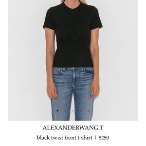 ALEXANDER WANG Perfect Black Tee (never worn)